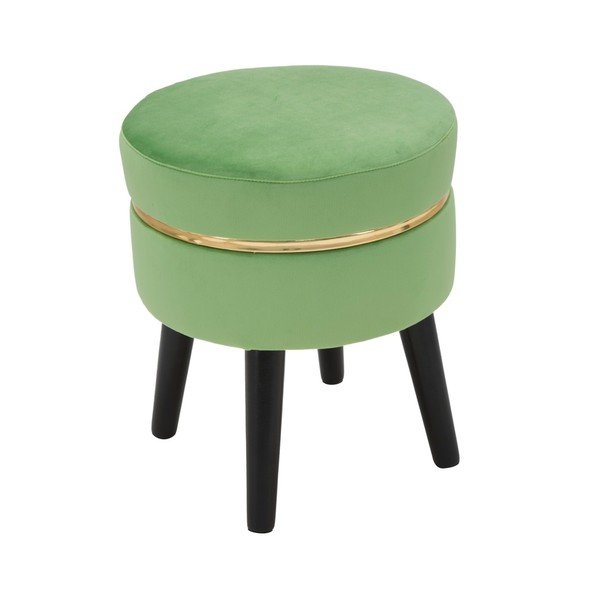 Sedia imbottita verde Paris, ⌀ 35 cm - Mauro Ferretti-image-2