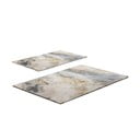Set di tappetini per il bagno grigi/beige 2 pz 60x100 cm – Foutastic