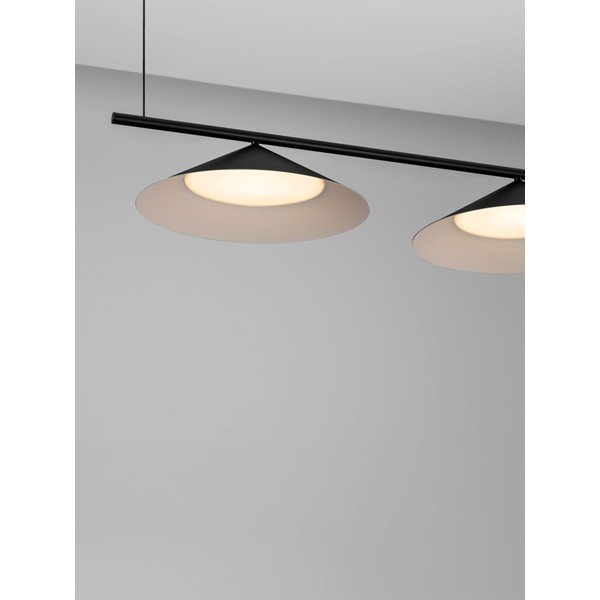 Lampadario LED nero opaco in alluminio Lui – Nova Luce-image-2