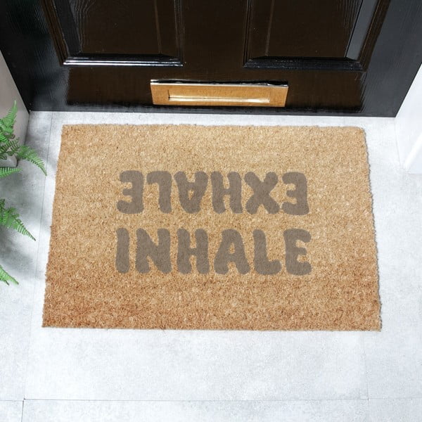 Zerbino in fibra di cocco 60x90 cm Inhale Exhale - Artsy Doormats-image-2