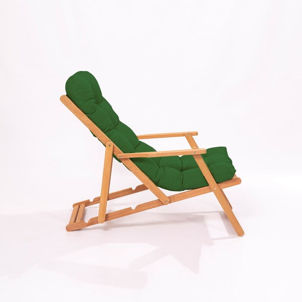 Set da giardino in legno di faggio in colore verde-naturale per 2 persone - Floriane Garden-image-3