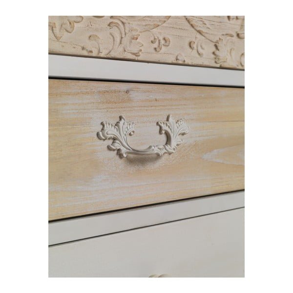 Comodino bianco con 3 cassetti Pattern - Geese-image-2
