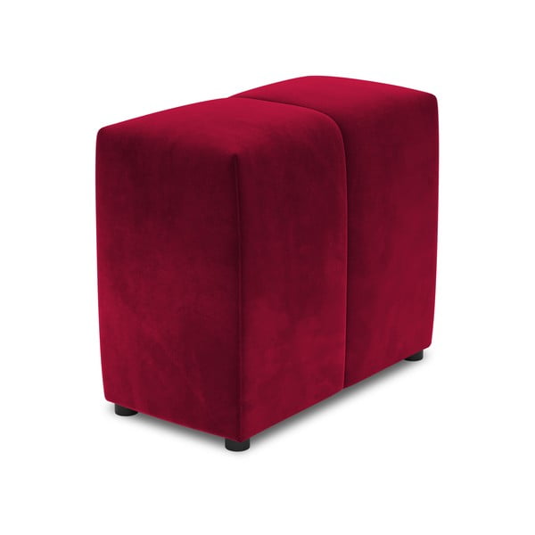 Bracciolo in velluto rosso per divano componibile Rome Velvet - Cosmopolitan Design
