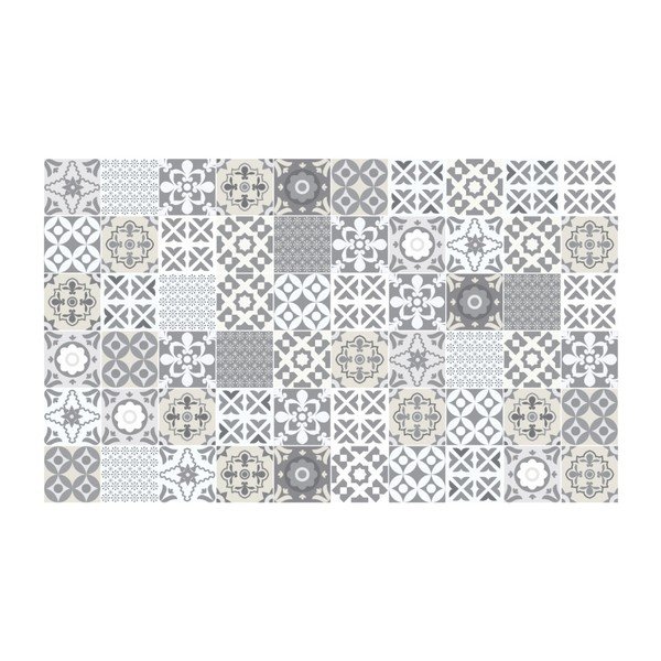 Set di 60 adesivi murali Piastrelle di decorazioni murali Artistic Shade of Grey, 20 x 20 cm - Ambiance-image-2
