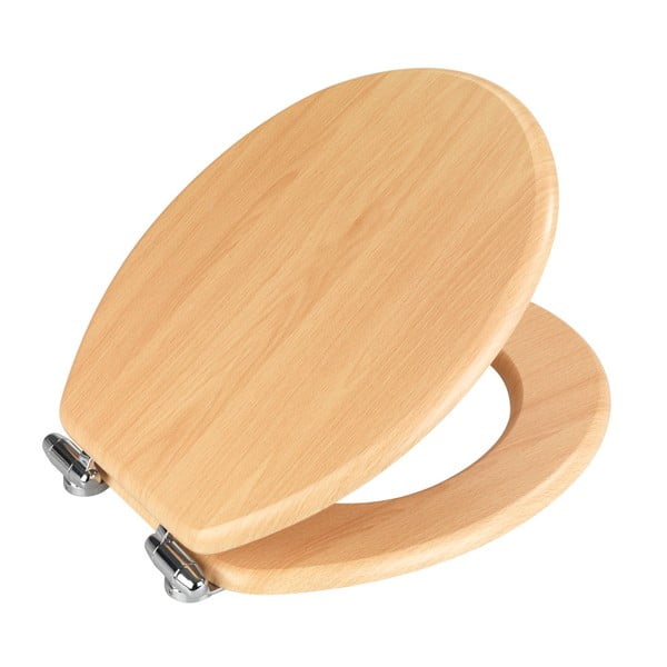 Sedile per WC con chiusura facilitata Beech Nature, 43 x 37 cm - Wenko-image-2
