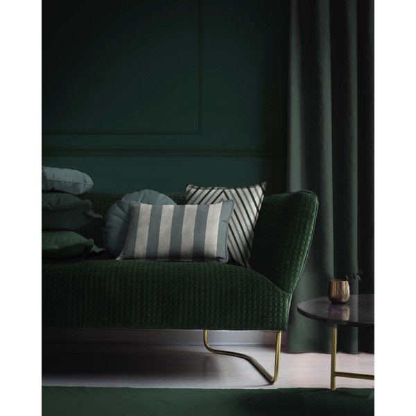 Cuscino in velluto bianco e verde Turchese, 50 x 35 cm - Velvet Atelier-image-1