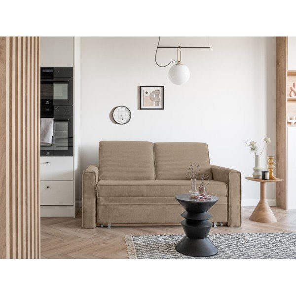 Divano letto beige 168 cm Lucky Lucy - Miuform-image-1