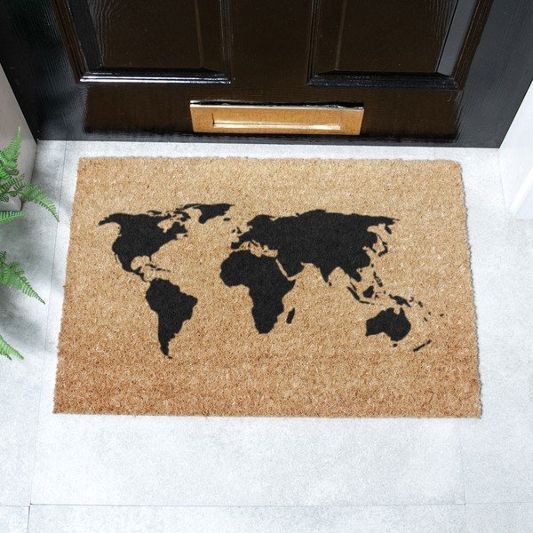 Zerbino in cocco 40x60 cm World Map - Artsy Doormats-image-2