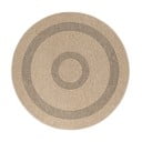 Tappeto rotondo per esterni nero e beige ø 120 cm Comilla - Ayyildiz Carpets