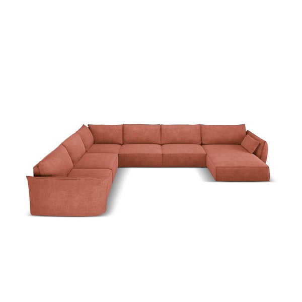 Divano angolare rosso (angolo sinistro) Vanda - Mazzini Sofas