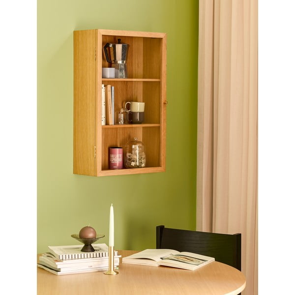 Scaffale da parete in legno di quercia naturale 50x80 cm Panorama - Hübsch-image-3