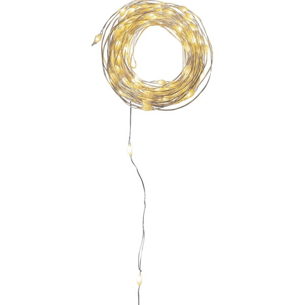 Catena luminosa con alimentazione a corrente 100 lampadine lunghezza totale 10 m Dew Drop – Star Trading-image-2