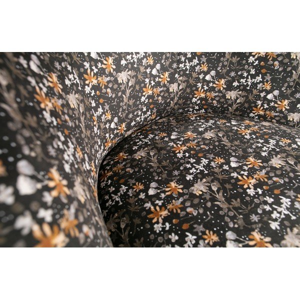 Poltrona a fiori neri Vogue - BePureHome-image-1