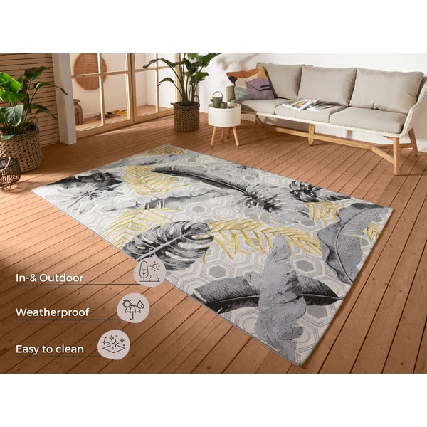 Tappeto da esterno giallo/grigio 80x165 cm Flair – Hanse Home-image-4