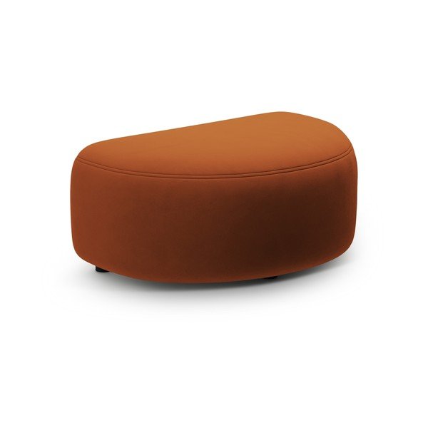 Poggiapiedi color terracotta con rivestimento in velluto Kate – Micadoni 