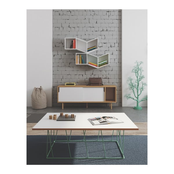 Cassettiera bianca Dann Oak - TemaHome-image-2