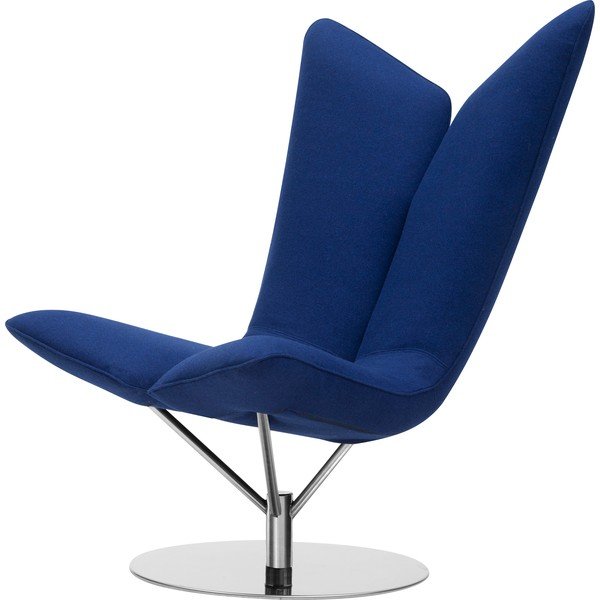 Poltrona girevole blu scuro Angel - Softline-image-2