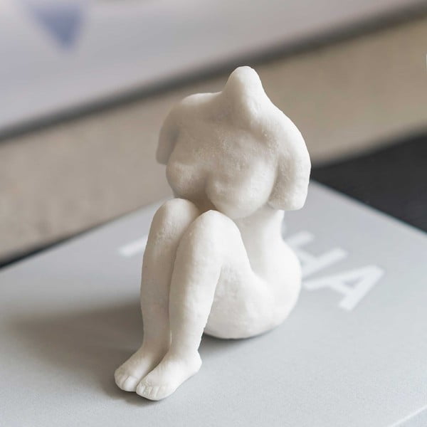 Statua in poliresina (altezza 14 cm) Sitting Woman - Mette Ditmer Denmark-image-1