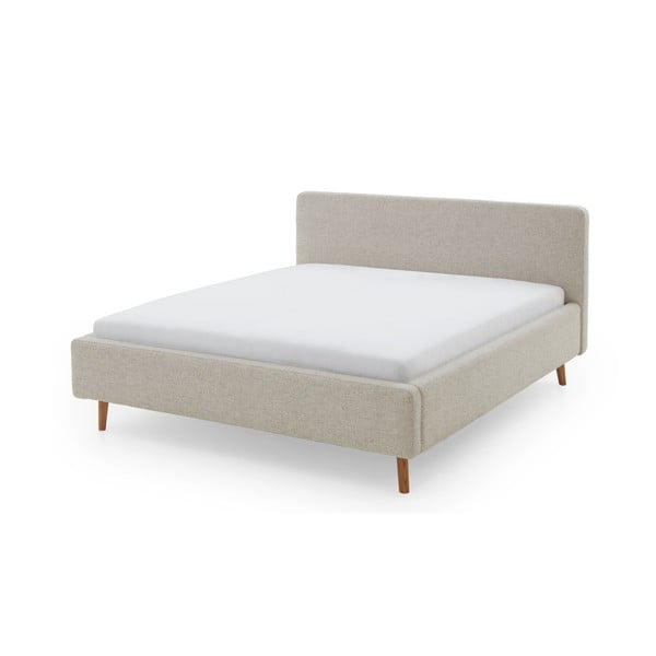 Letto matrimoniale imbottito beige rete non inclusa 180x200 cm Mattis – Meise Möbel