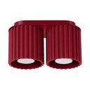 Faretto burgundy in metallo 10x21 cm Zora – Sollux