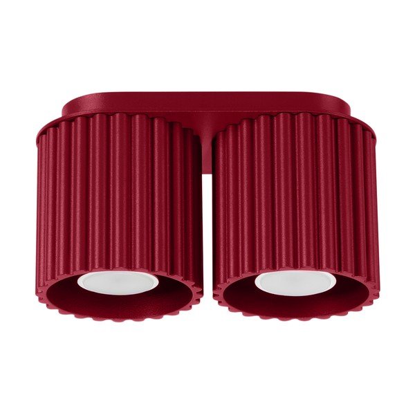 Faretto burgundy in metallo 10x21 cm Zora – Sollux