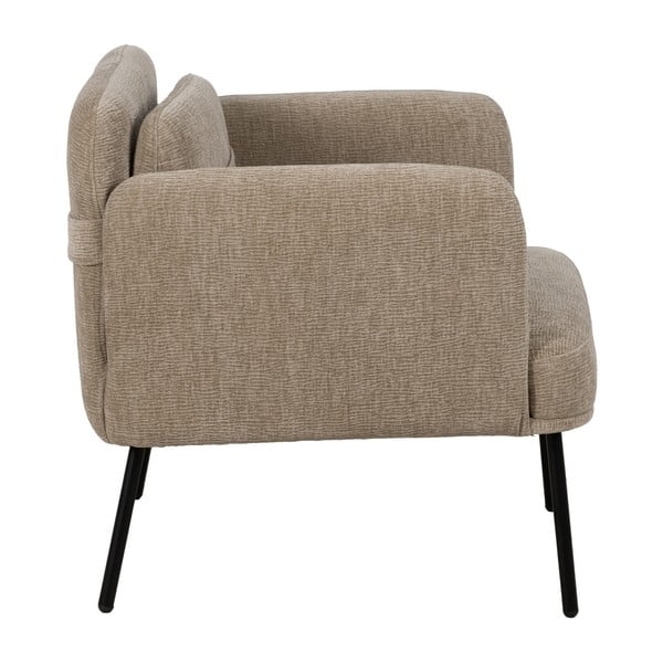 Poltrona beige con rivestimento in ciniglia Bind – Ixia-image-3