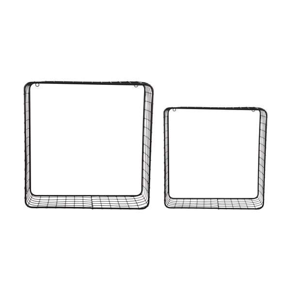 Mensole in set nere in acciaio 2 pz 35 cm Reja – PT LIVING
