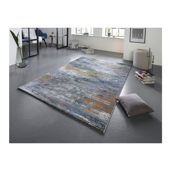 Tappeto Arty Trappes grigio-marrone, 80 x 150 cm - Elle Decoration-image-1