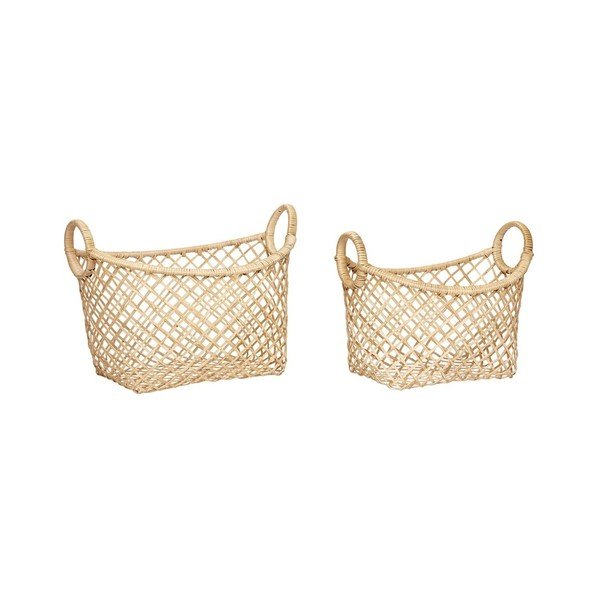 Set di 2 cesti portaoggetti in rattan Corinthia - Hübsch