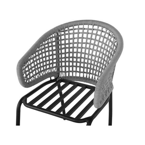 Set di 2 sedie da giardino grigie Ibiza Palmi - Monobeli-image-3