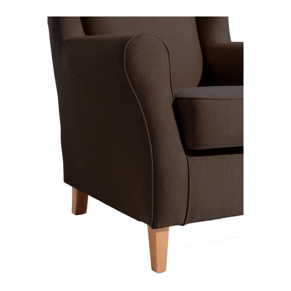 Poltrona marrone scuro Lorris Chocolate - Max Winzer-image-4