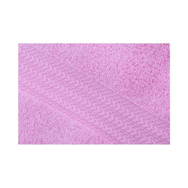 Asciugamano rosa in puro cotone, 50 x 90 cm - Foutastic-image-2