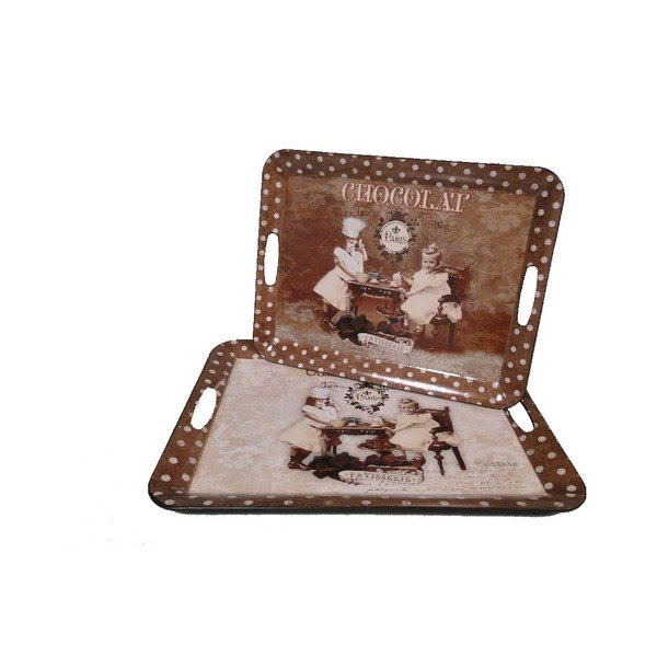 Set di 2 vassoi Choco Kids - Antic Line