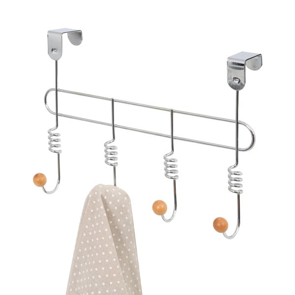 Appendiabiti in metallo argentato 33 cm Spirale - Compactor-image-2