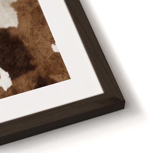 Dipinto stampato con cornice inclusa 30x40 cm Cowhide – Styler-image-4