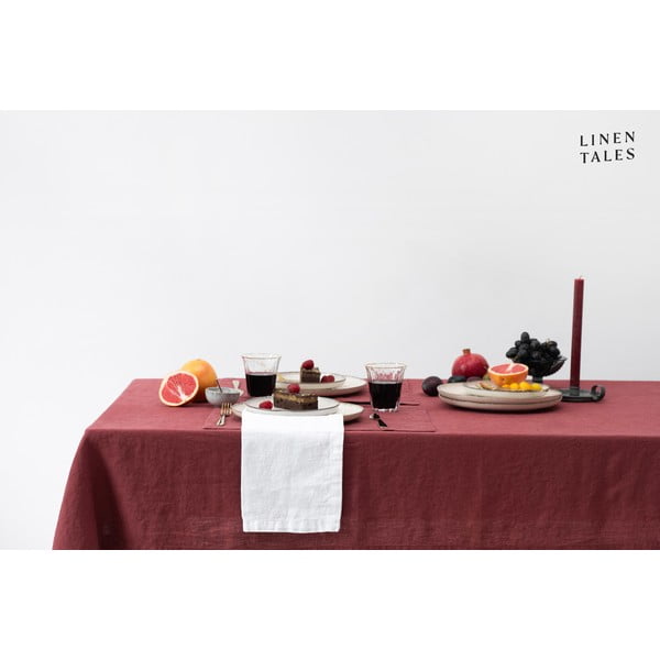 Tovaglia in lino 140x250 cm Marsala – Linen Tales-image-3