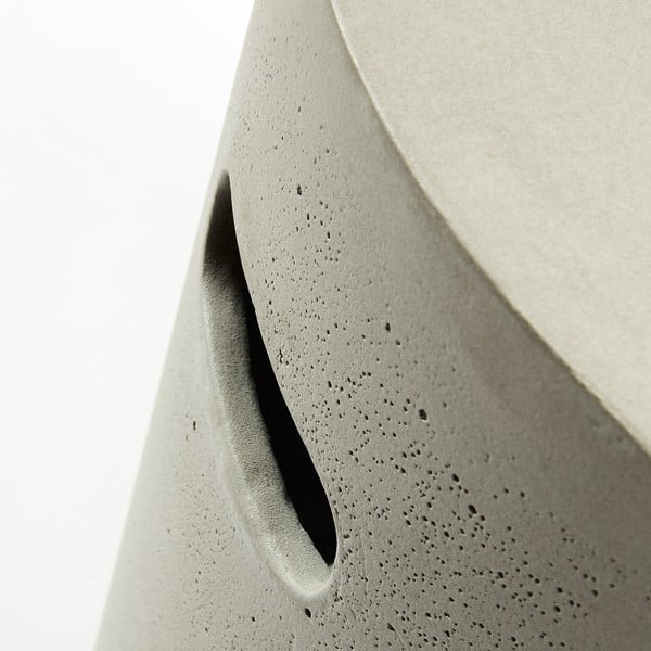 Sedia in cemento grigio Rhette - La Forma-image-2