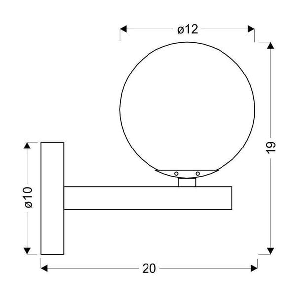 Lampada da parete nera Kama - Candellux Lighting-image-2