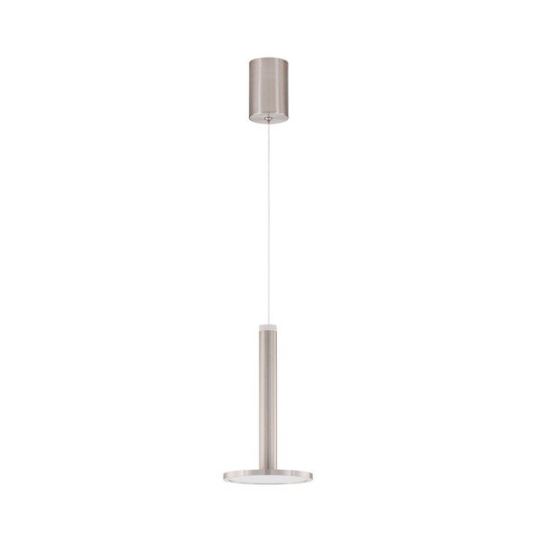 Lampadario LED color argento opaco in metallo ø 15 cm Palencia – Nova Luce