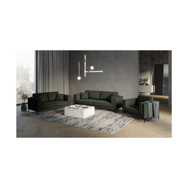 Divano verde scuro , 230 cm Attilio - Milo Casa-image-4