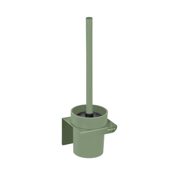 Scopino WC senza foratura verde in plastica con aggancio Turbo-loc Lizan – Wenko