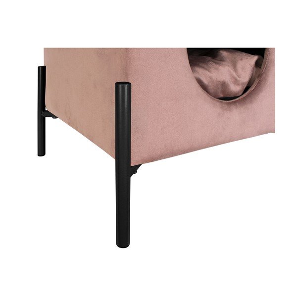 Letto di velluto rosa per animali domestici Snog - Leitmotiv-image-1