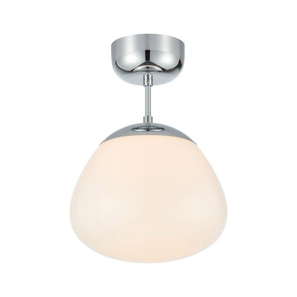 Plafoniera bianca/color argento lucido in vetro opale ø25x35 cm Rise – Markslöjd