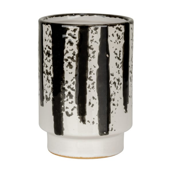 Portaspazzolino bianco e nero in ceramica Subiza – Wenko-image-3