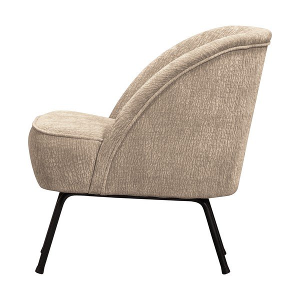 Poltrona beige con rivestimento in ciniglia Vogue – WOOOD-image-2