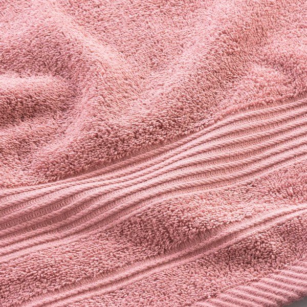 Asciugamano in spugna di cotone rosa 50x90 cm Tendresse - douceur d'intérieur-image-2