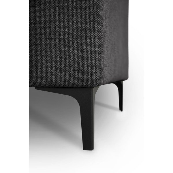 Divano angolare color antracite (con penisola a destra/a U) con rivestimento in ciniglia Fabian – Scandic-image-4