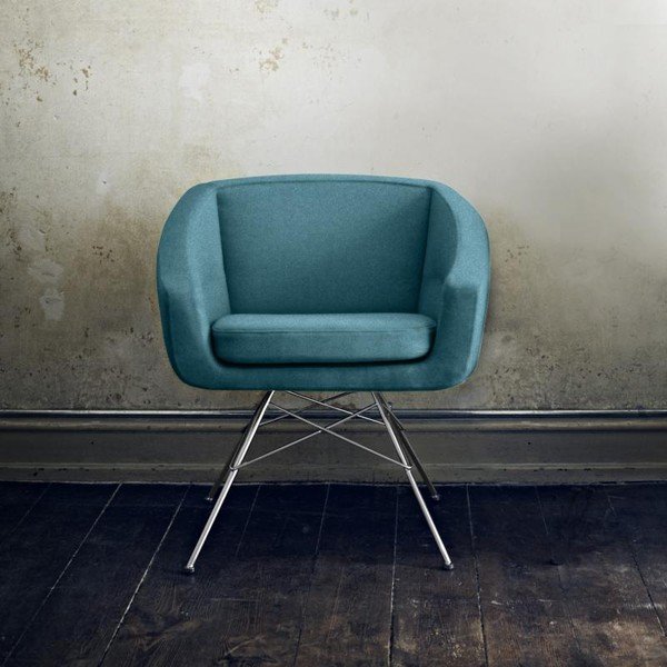 Poltrona turchese Aiko - Softline-image-1