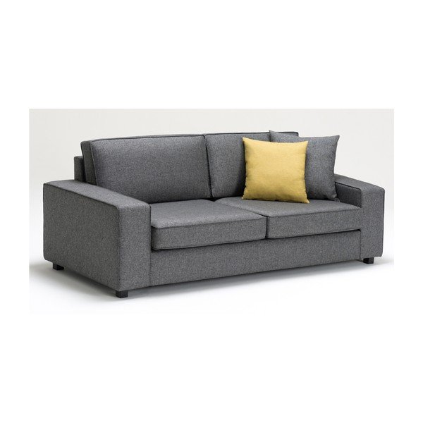 Divano a tre posti grigio Doty - Balcab Home-image-1