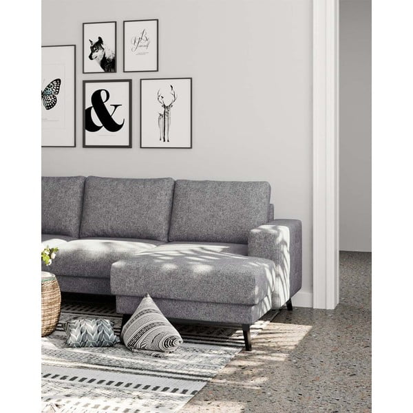 Divano angolare grigio (angolo sinistro) Fynn - Ghado-image-4